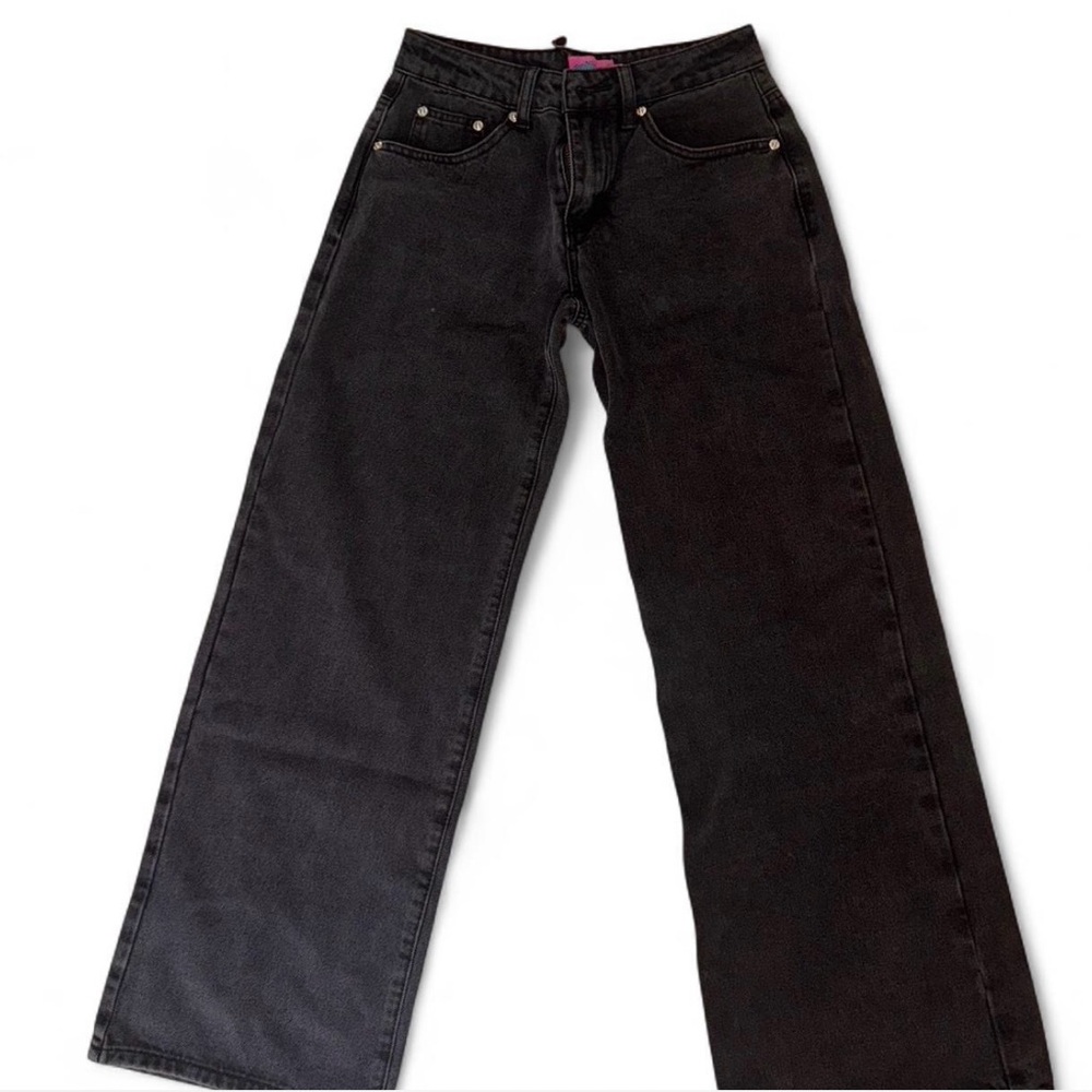 Edikted Black Flare & Wide Leg Jeans